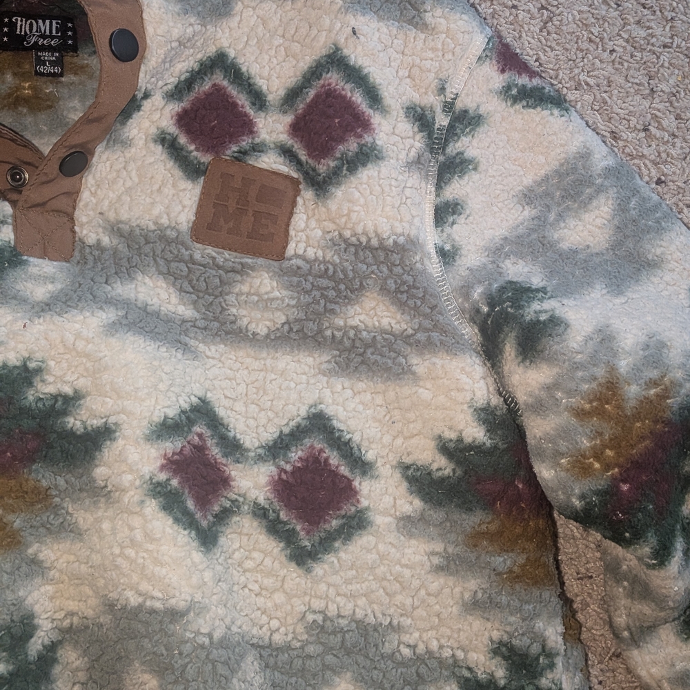 Men's Patterned Pullover Jacket - image 3